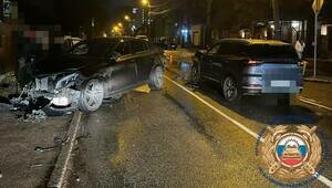 На Герцена в тройном ДТП пострадал водитель Subaru  