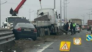 На Окружной произошло ДТП с участием трёх авто, собирается пробка (видео)