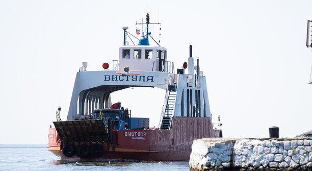 Количество рейсов парома от Балтийска до косы увеличили до пяти в день