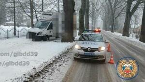 В Краснознаменске фургон сбил переходившую дорогу женщину