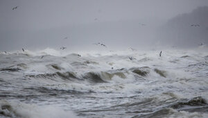 К ночи четверга на побережье Калининградской области ветер разгуляется до 17 м/с