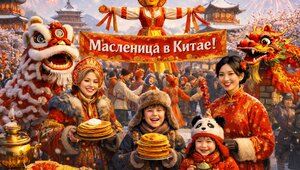 В Китае начали праздновать Масленицу с блинами и хороводами