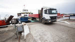 Из-за ухудшения ледовой обстановки паромы на Балтийской косе будут швартоваться по новой схеме