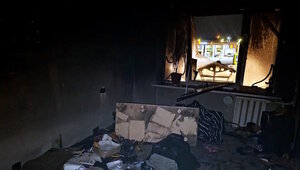 «У нас остался только хомяк»: маме и сыну из Васильково после крупного пожара негде жить (фото, видео)