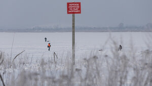 После ЧП с рыбаками и детьми в Калининградской области вводят запрет на выход на лёд