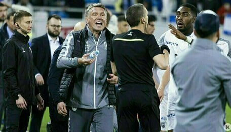 Тренер «Балтики» получил дисквалификацию и штраф после скандального матча с ЦСКА