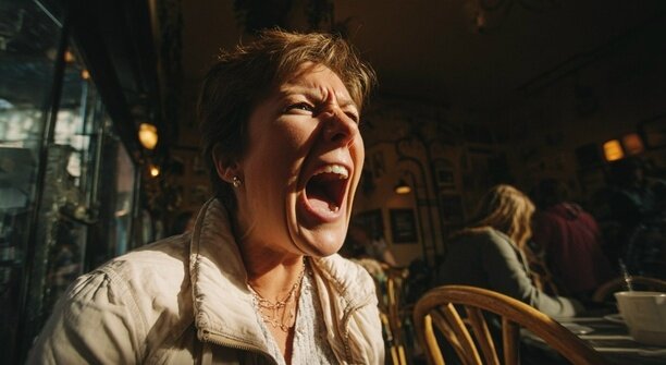 Калининградка разгромила прилавок в кафе восточной кухни, а хозяйке велела убираться в аул (видео)  