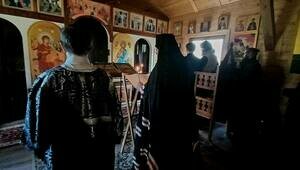 На Бальге постригли в иноки первого послушника области мужского скита (фото)