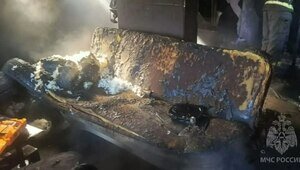 В Калининграде из горящего дома вынесли мужчину и газовый баллон