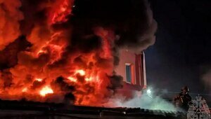 Огонь охватил 200 «квадратов»: в Калининграде локализовали пожар в автосервисе (фото)