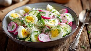 Хруст и свежесть в каждой ложке: кулинары поделились рецептом весеннего салата на каждый день 