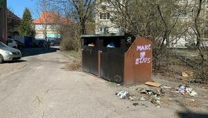 «Не просто так ведь загорелась»: жителей двора на улице Леонова довела до предела помойка посреди дороги (фото)