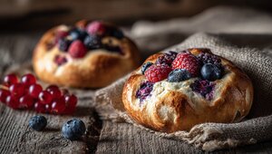 Вкус детства в деревне у бабушки: раскрываем секрет приготовления нежных ватрушек с творогом и ягодами