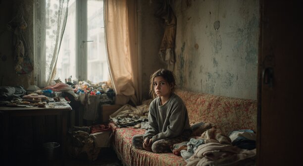 Спят на одном диване и не ходят в школу: шокирующие условия жизни шестерых детей в калининградской квартире  