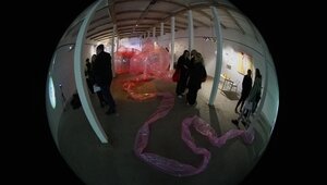 «Мы приходим на очень краткий миг»: в Калининграде художники создали символ эфемерности жизни из полиэтилена