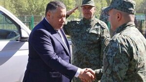 Полпред президента Игорь Руденя прибыл в Калининградскую область и посетил пограничную заставу